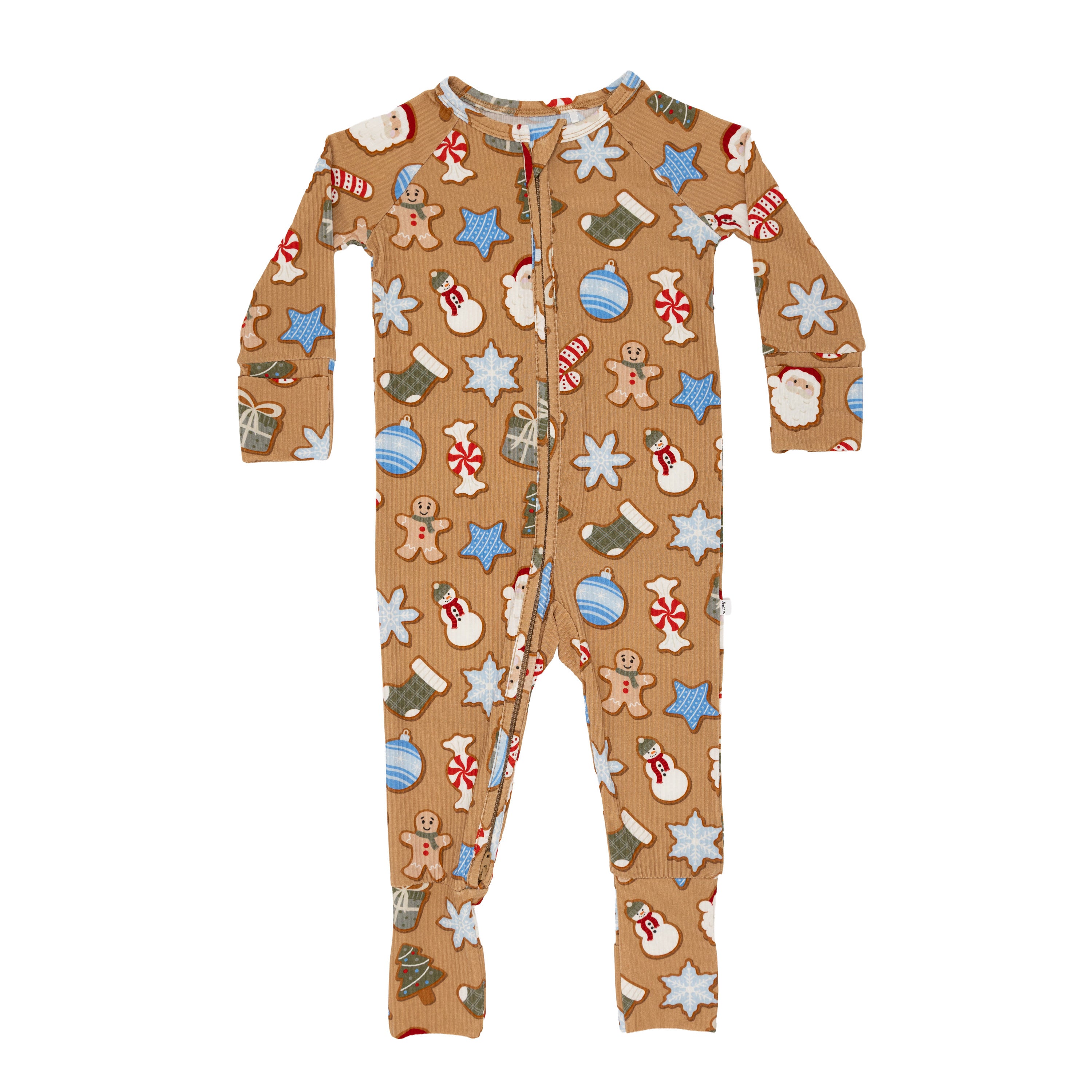 Sugar Cookies Small Ribbed Zip Romper