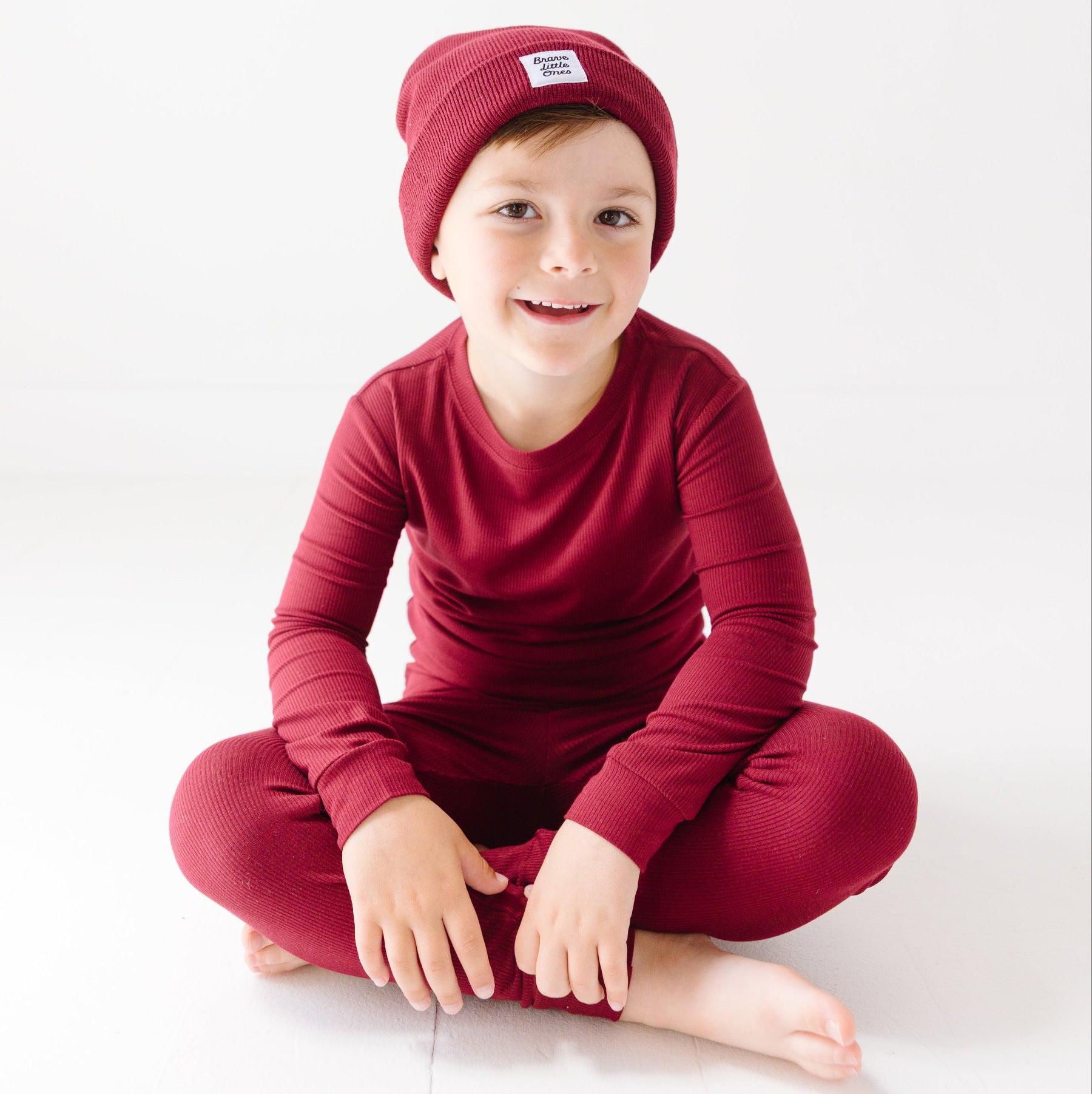 Dark Maroon Knit Beanie