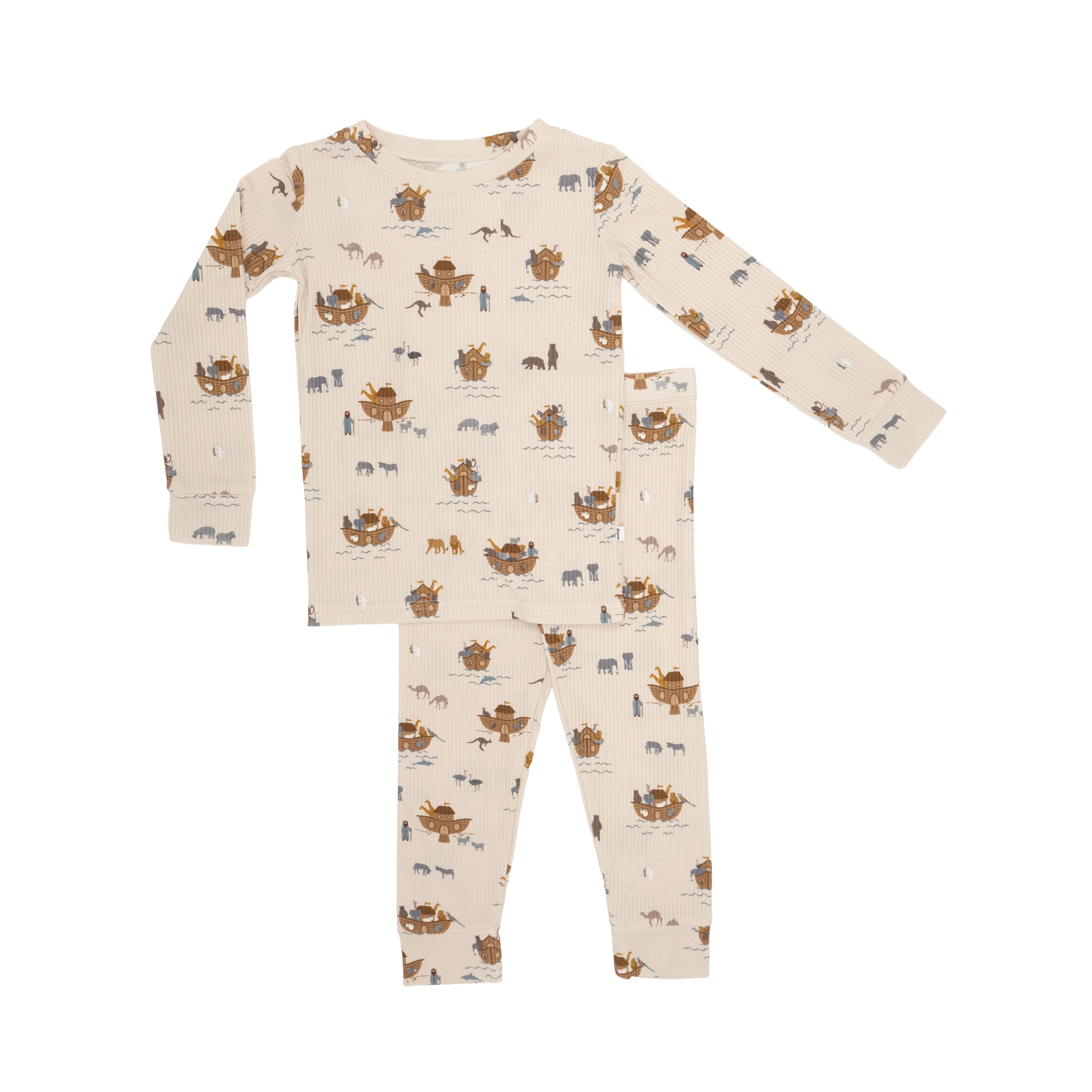 Noah's Ark Small Ribbed Two-Piece Set – Brave Little Ones