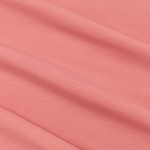 Peony Pink Small Ribbed Shorts Two-Piece Set