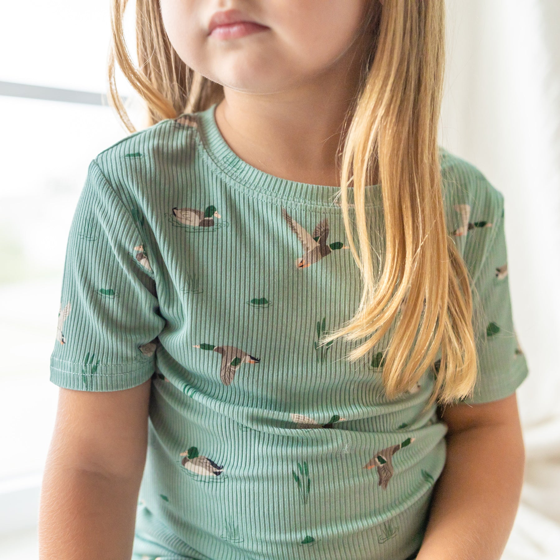 Mallards Small Ribbed Shorts Two-Piece Set
