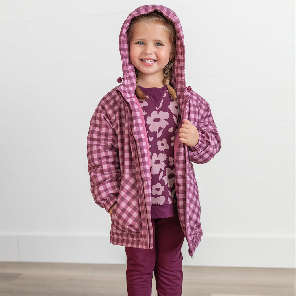 Deep Plum Bamboo French Terry Joggers