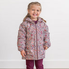 Fall Blooms Puffer Jacket