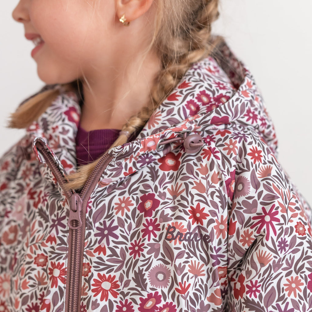 Fall Blooms Puffer Jacket