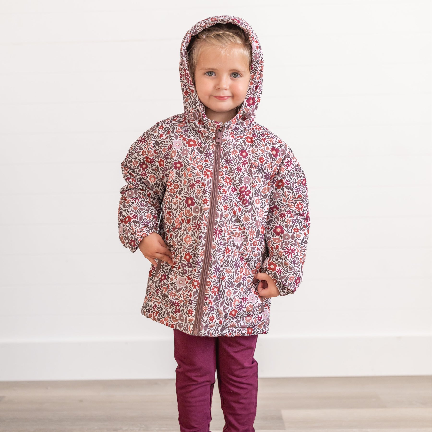 Fall Blooms Puffer Jacket