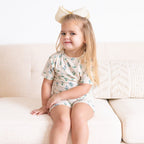 Morning Meadow Small Ribbed Shorts Two-Piece Set