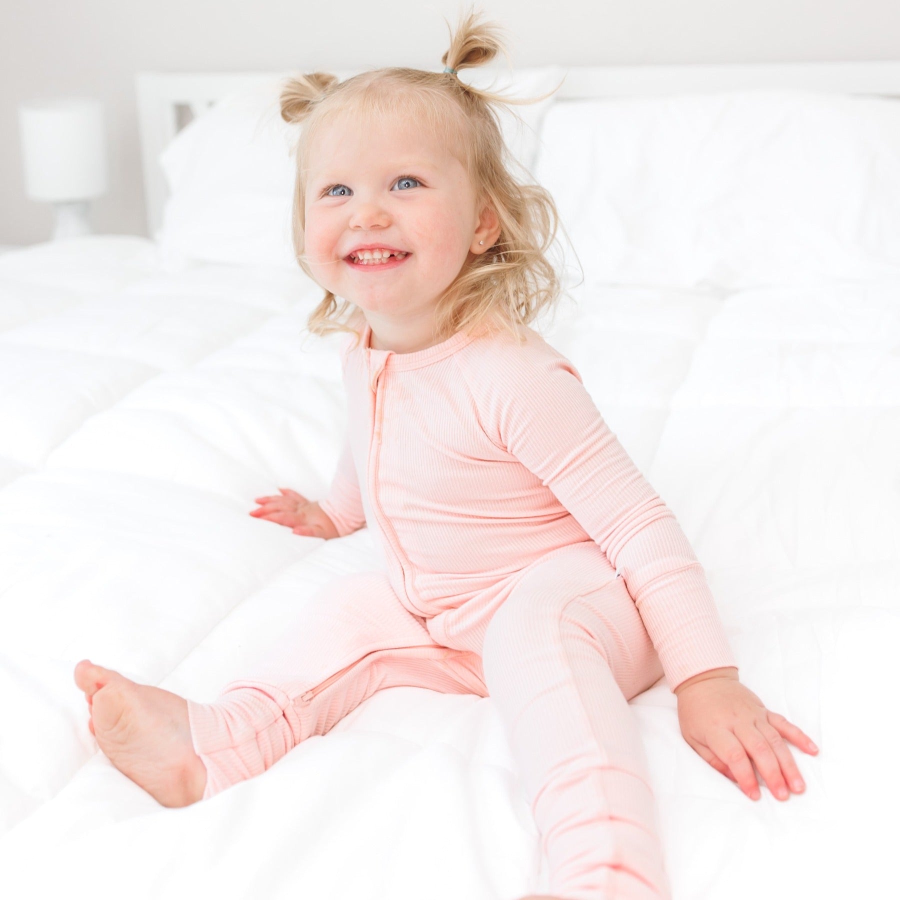 Ballet Pink Small Ribbed Zip Romper