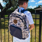 Camo Color Block Large Backpack