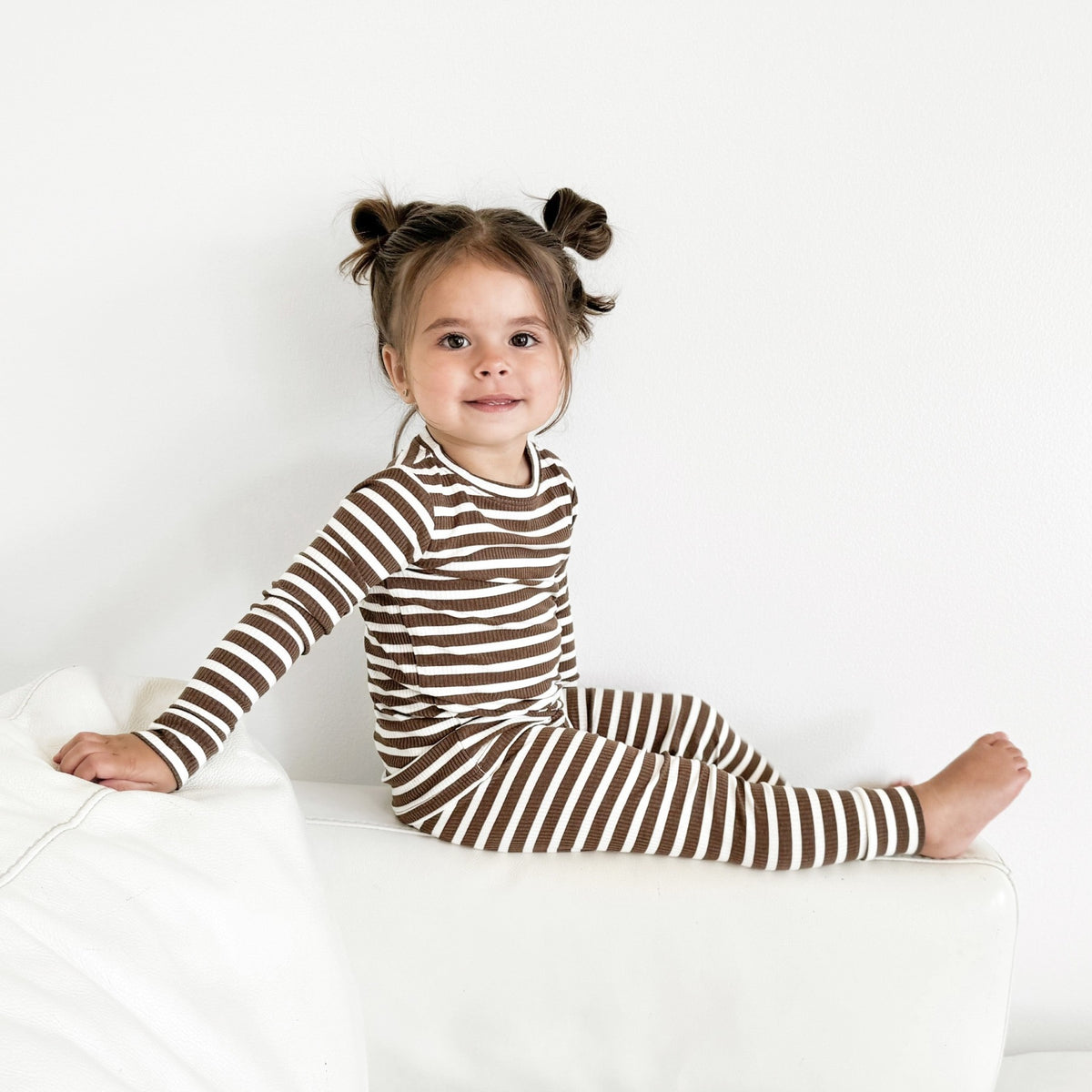 Pinecone Big Stripe Small Ribbed Two-Piece Set