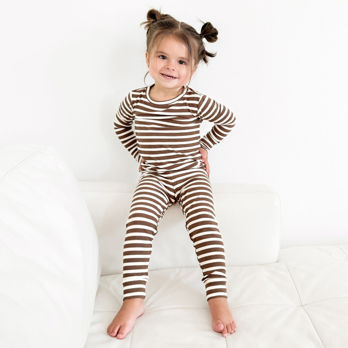 Pinecone Big Stripe Small Ribbed Two-Piece Set