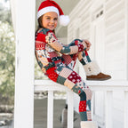 Patchwork Small Ribbed Two-Piece Set