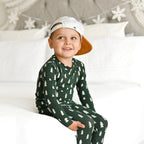 Christmas Trees Small Ribbed Two-Piece Set