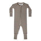 Pinecone Big Stripe Small Ribbed Zip Romper