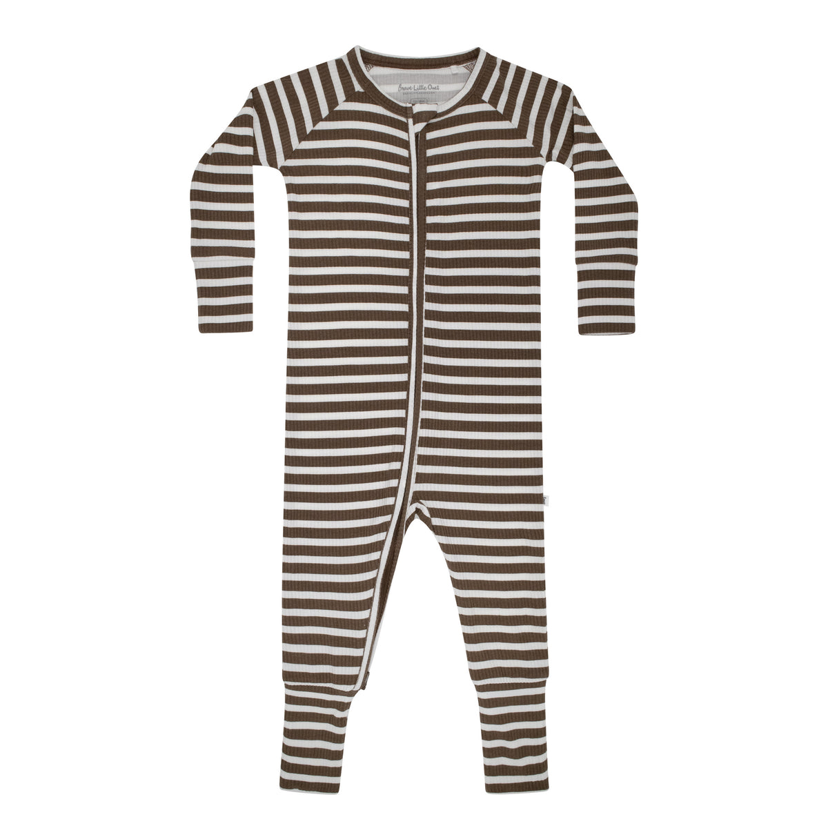 Pinecone Big Stripe Small Ribbed Zip Romper