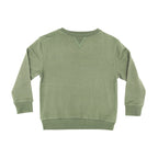 Heather Sage with Brave Embroidered Bamboo French Terry Pullover & Jogger Set