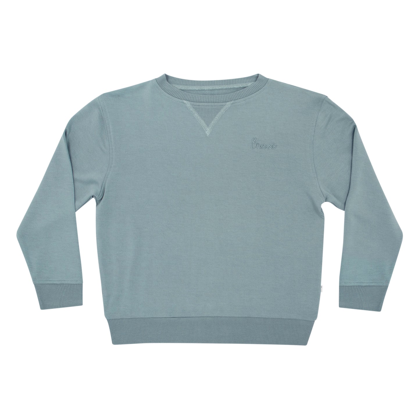 Slate Blue Solid Bamboo French Terry Pullover