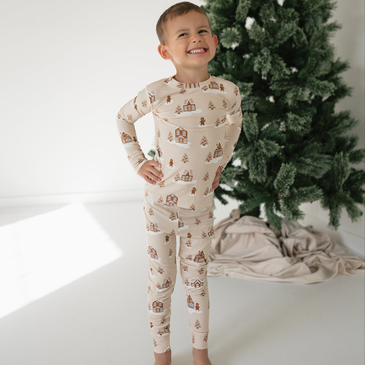 Gingerbread Small Ribbed Two-Piece Set
