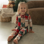 Patchwork Small Ribbed Two-Piece Set