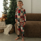 Patchwork Small Ribbed Two-Piece Set