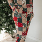 Patchwork Small Ribbed Women's Pants