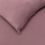 Plum Twin Sheet With Pillow Case