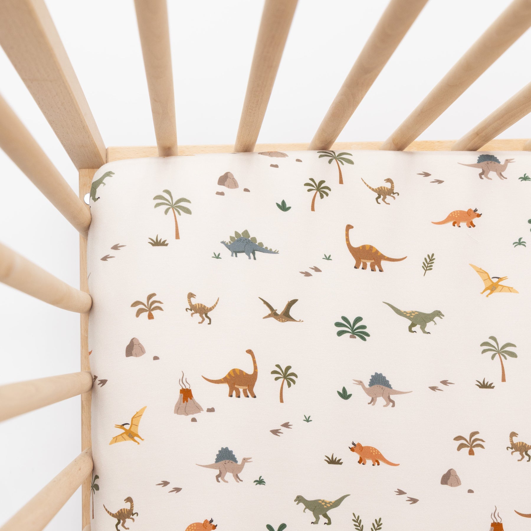 Prehistoric Dinosaurs Crib Sheet