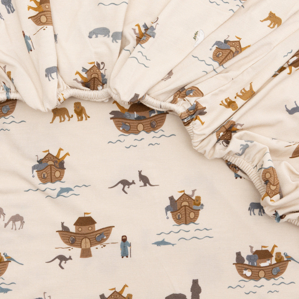 Noah's Ark Crib Sheet