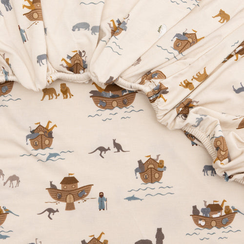 Noah's Ark Twin Sheet With Pillow Case