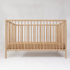 Caramel Small Gingham Crib Sheet