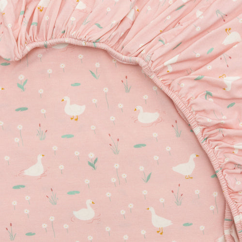 Ducks & Daisies Crib Sheet