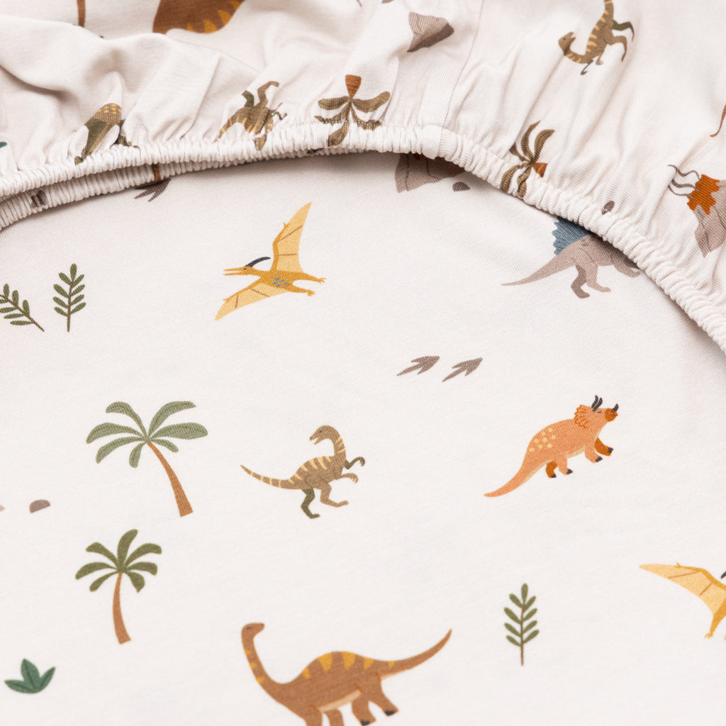 Prehistoric Dinosaurs Twin Sheet with Pillow Case