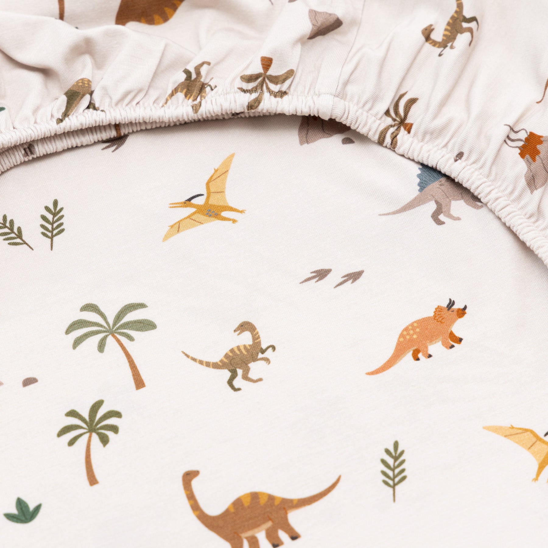 Prehistoric Dinosaurs Twin Sheet with Pillow Case
