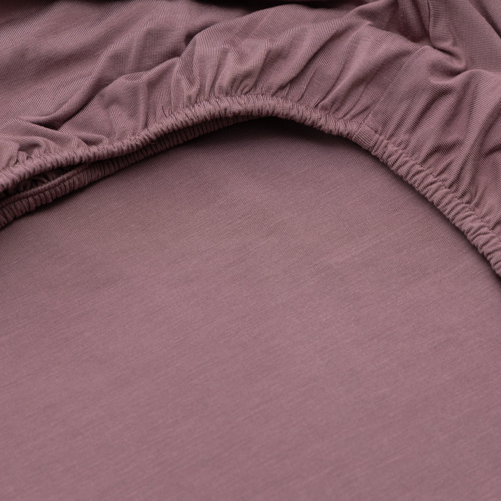 Plum Twin Sheet With Pillow Case