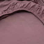 Plum Twin Sheet With Pillow Case