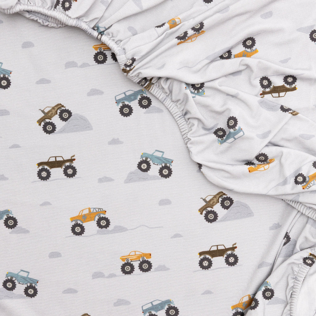 Monster Trucks Twin Sheet With Pillow Case