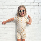 Sunflowers Small Ribbed Shorts Two-Piece Set
