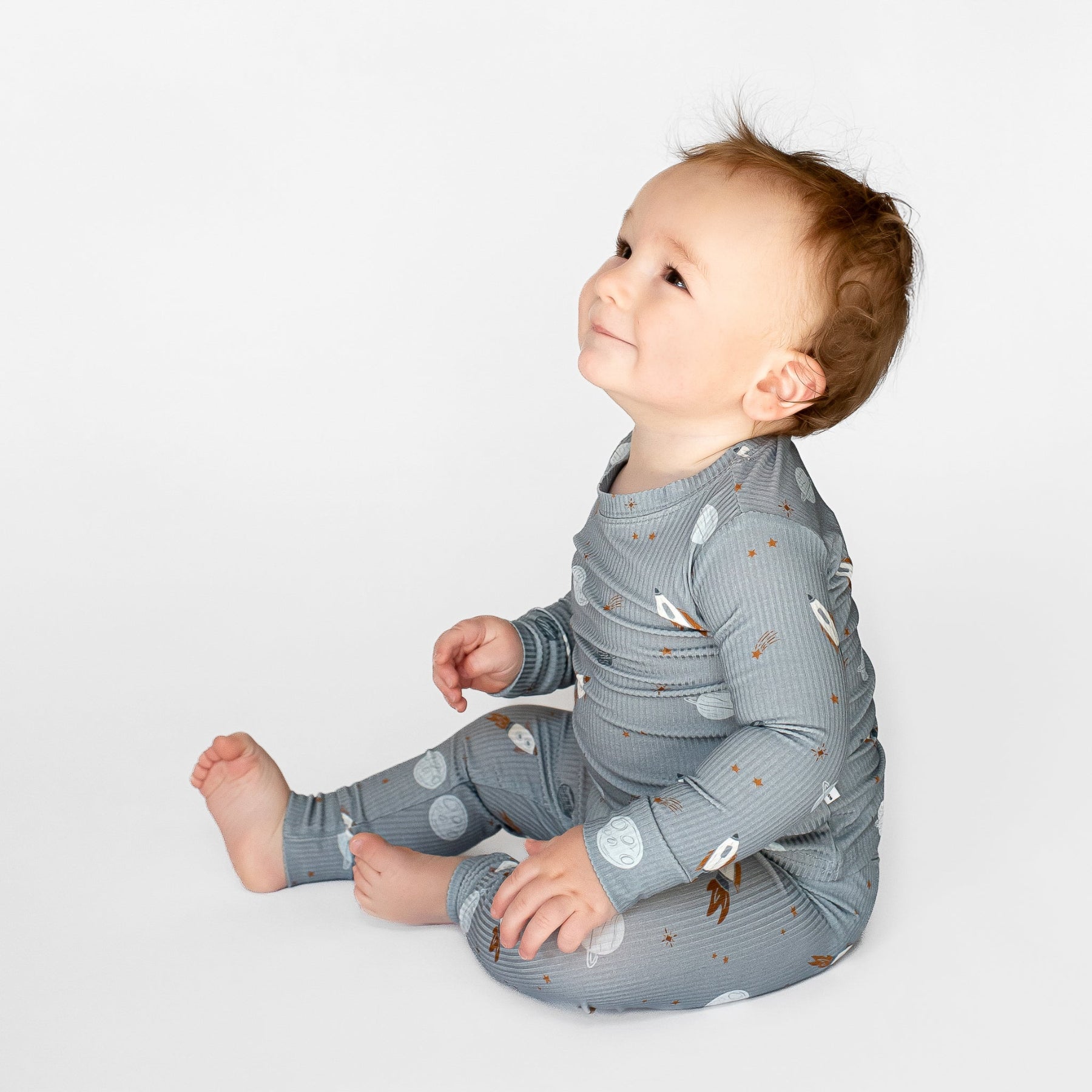 Space Explorers Small Ribbed Two-Piece Set