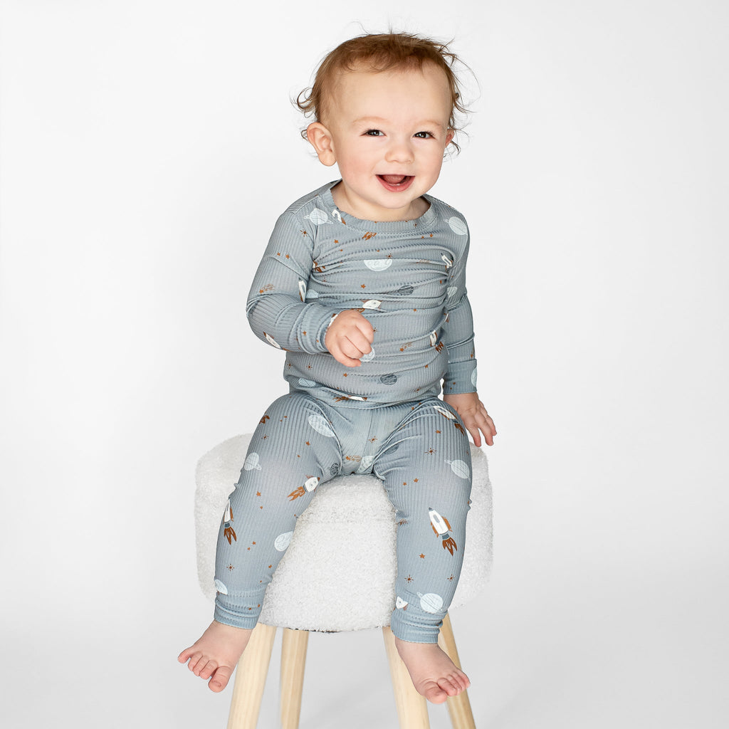 Space Explorers Small Ribbed Two-Piece Set