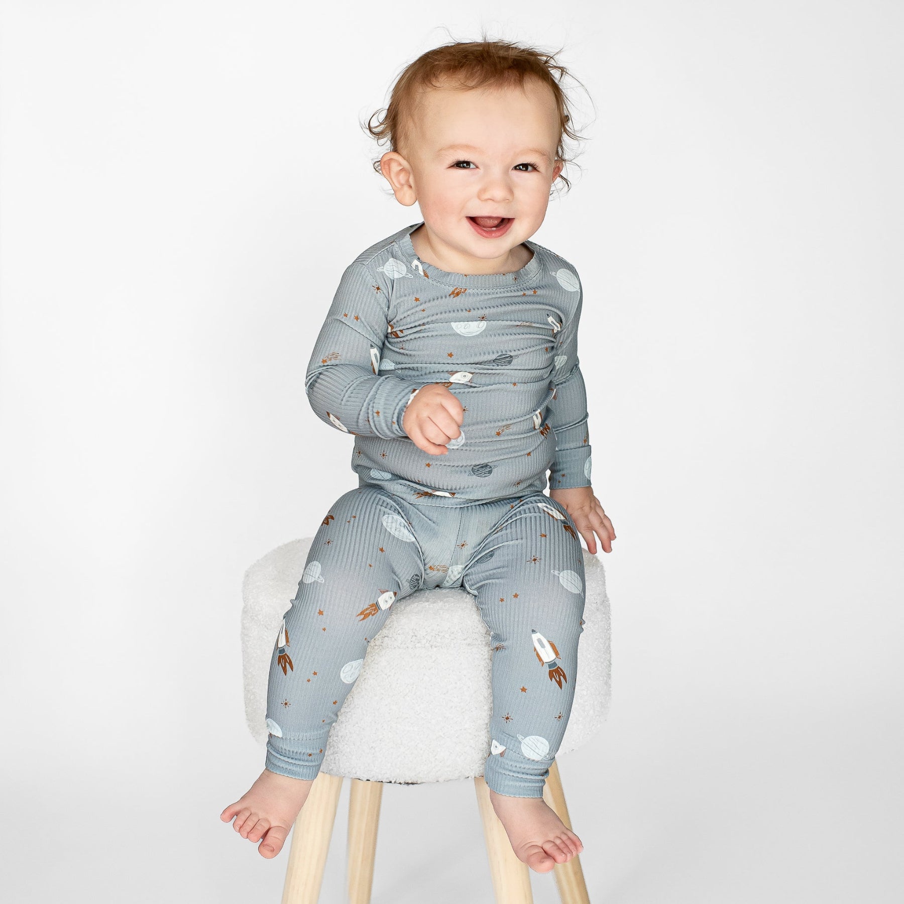 Space Explorers Small Ribbed Two-Piece Set