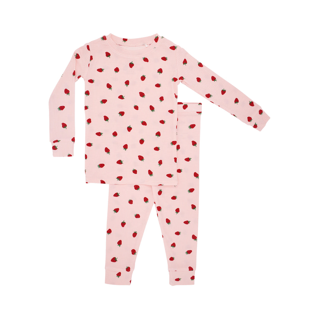 Strawberries Small Ribbed Two-Piece Set