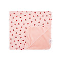 Strawberries Small Ribbed Youth Blanket