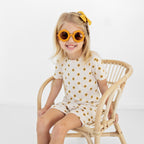 Sunflowers Small Ribbed Shorts Two-Piece Set