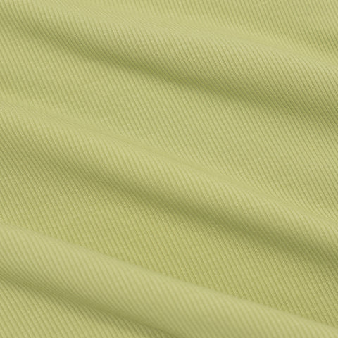 Tarragon Green Small Ribbed Ruffle Romper