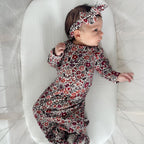 Fall Blooms Small Ribbed Bow