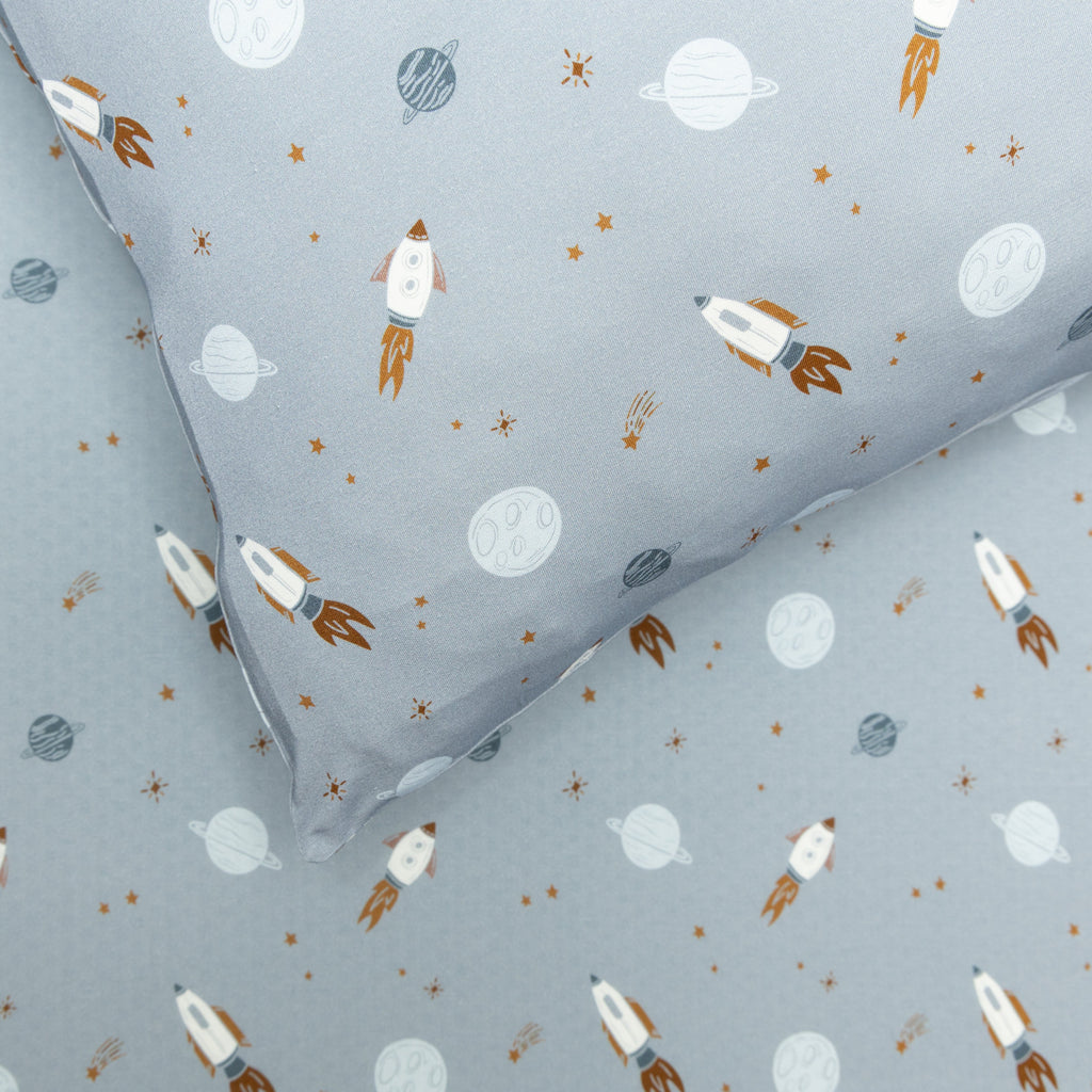 Space Explorers Twin Sheet With Pillow Case