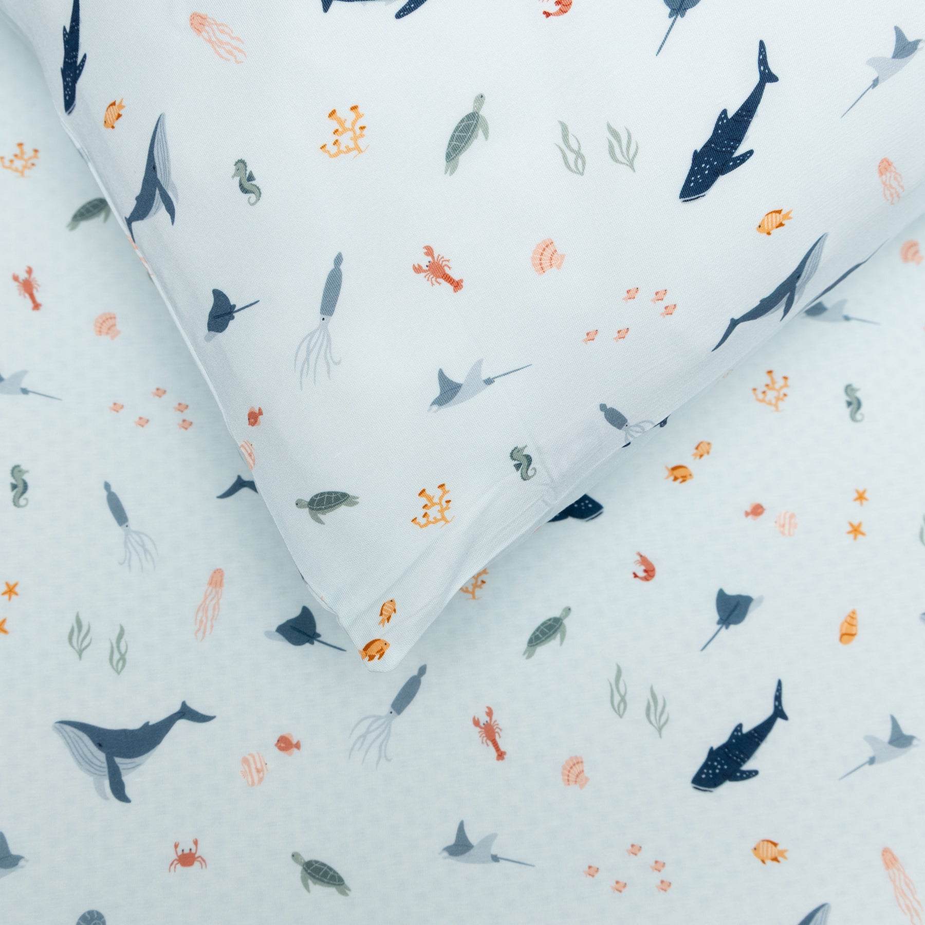 Under The Sea Twin Sheet With Pillow Case