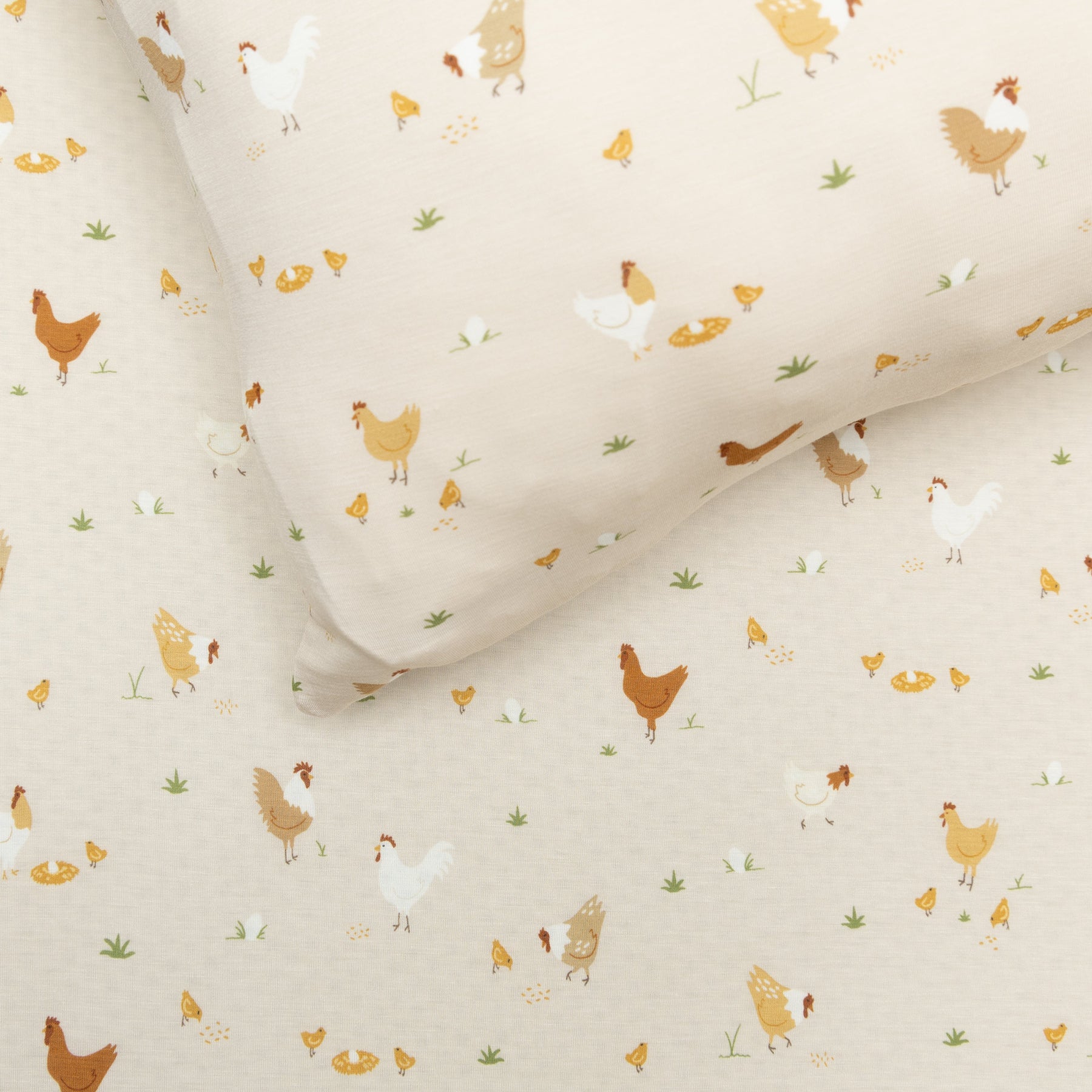 Chickens Twin Sheet With Pillow Case