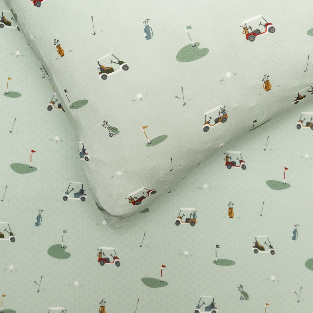 Golf Twin Sheet With Pillow Case