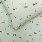 Golf Twin Sheet With Pillow Case