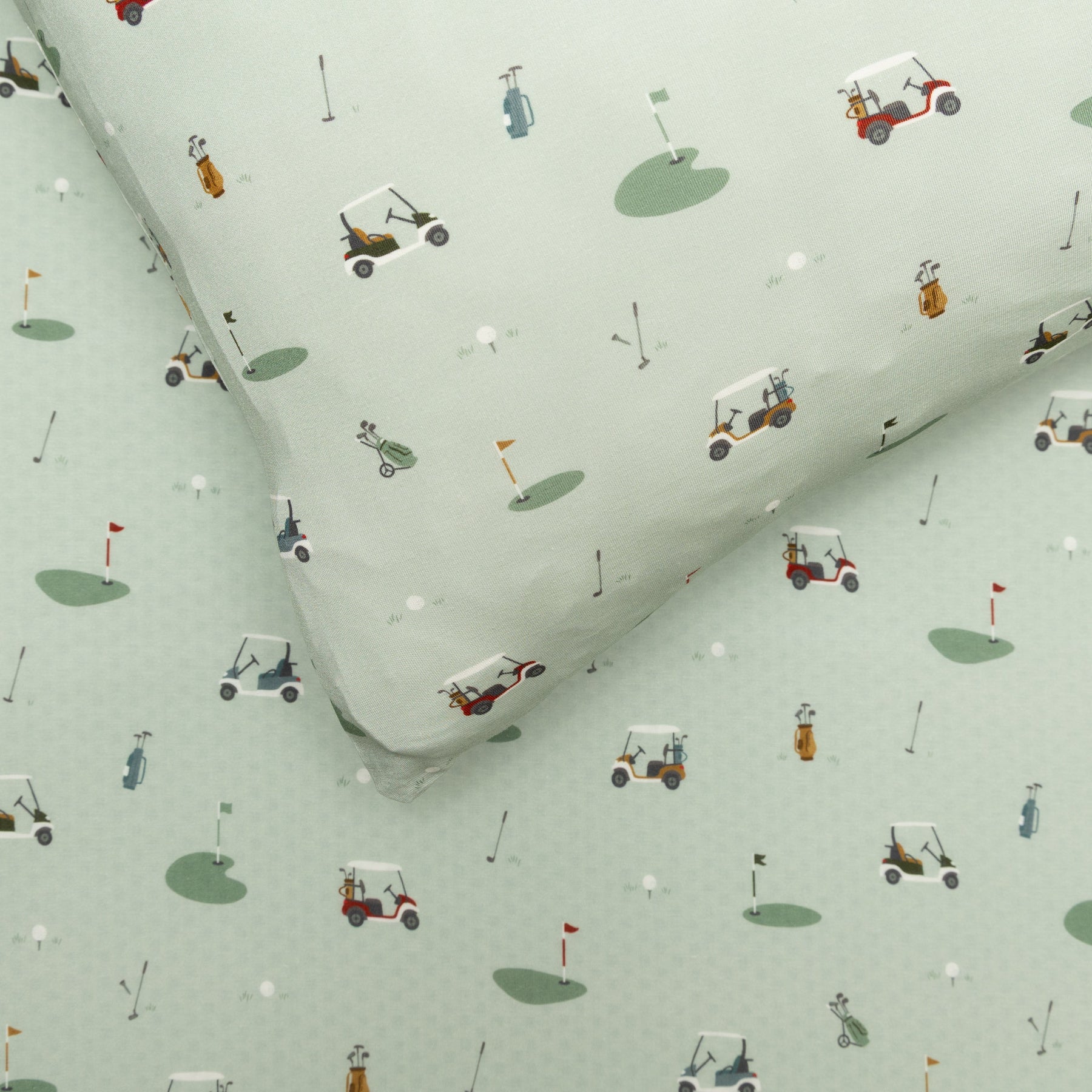 Golf Twin Sheet With Pillow Case